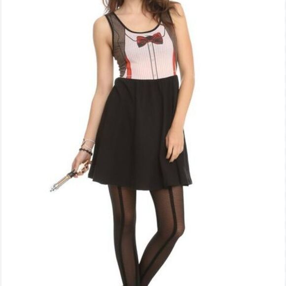 HOT TOPIC Doctor Who Her Universe Eleventh Doctor Costume Dress HTF Cosplay Mini - Picture 2 of 7